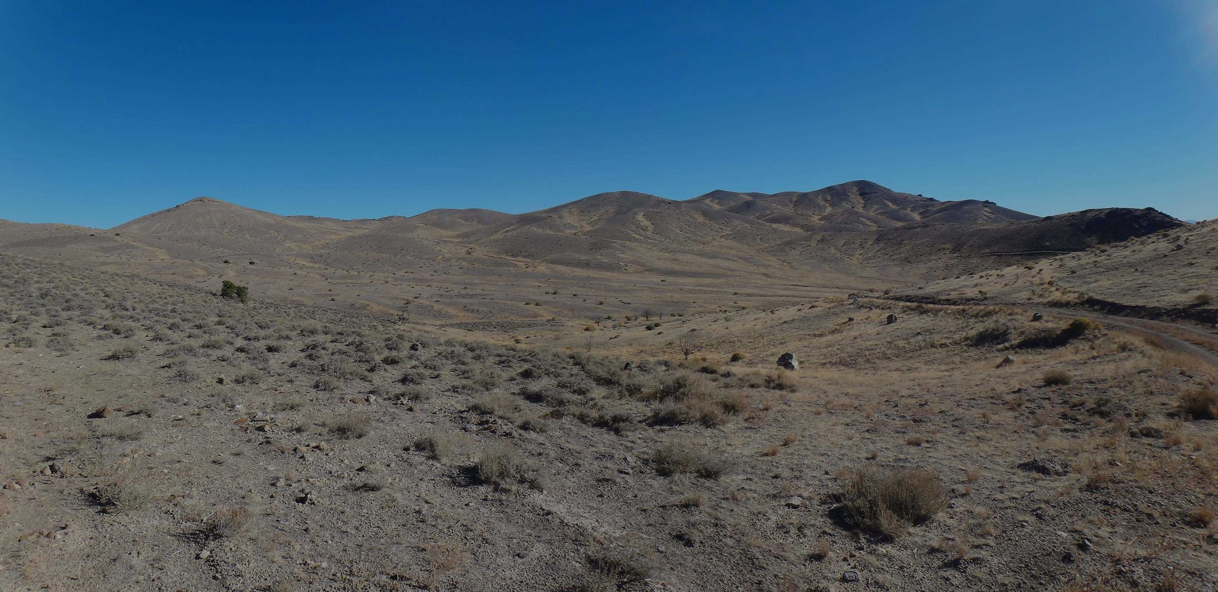 The ridge at Bell Mountain, Churchill County, Nevada