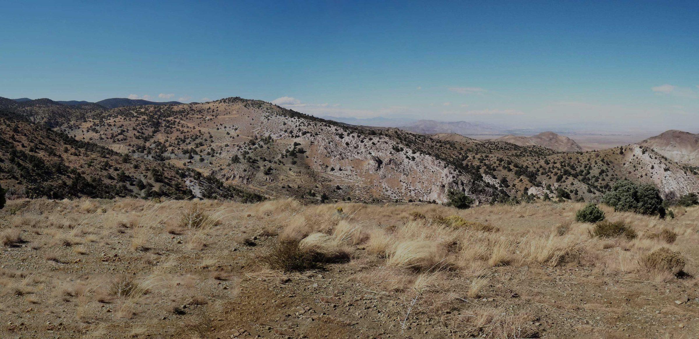 Ridge above the Walker Lane Mineral Trend in western Nevada